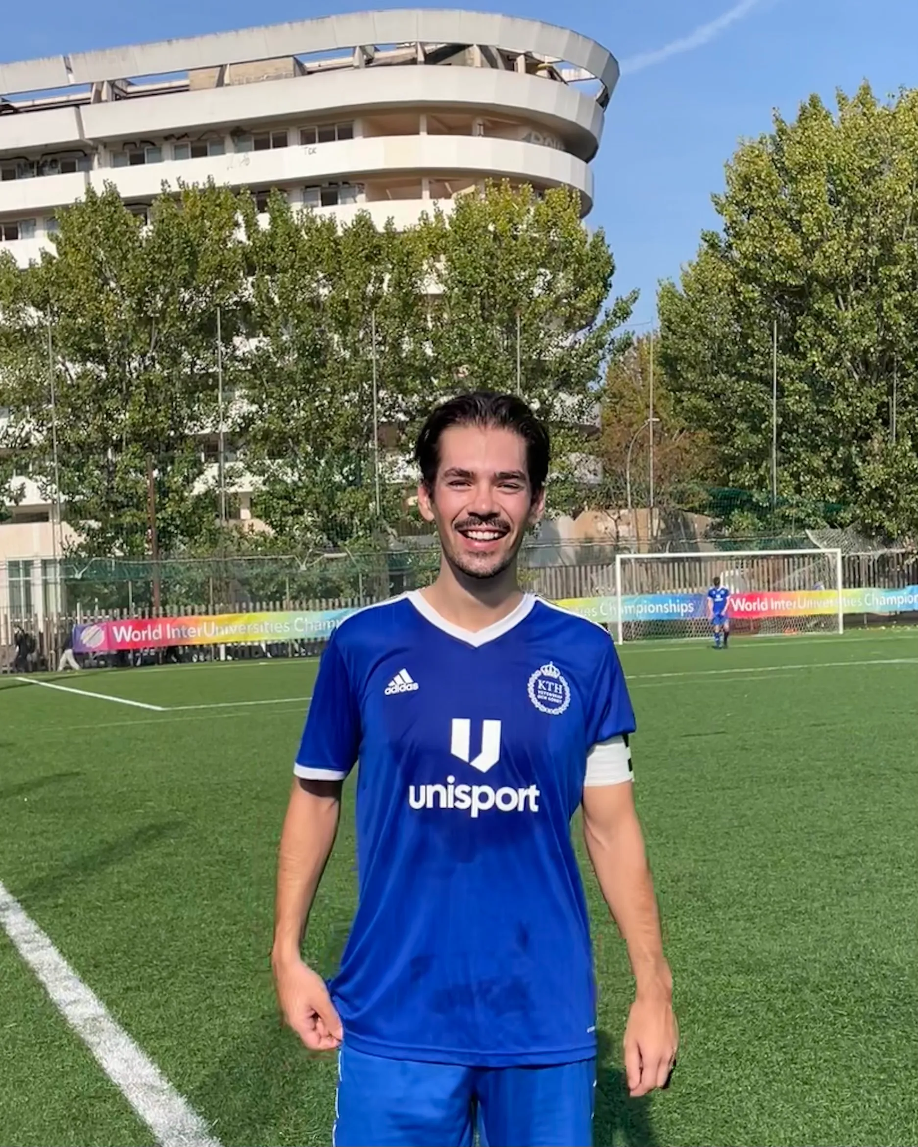 KTH football team captain, Rome 2024