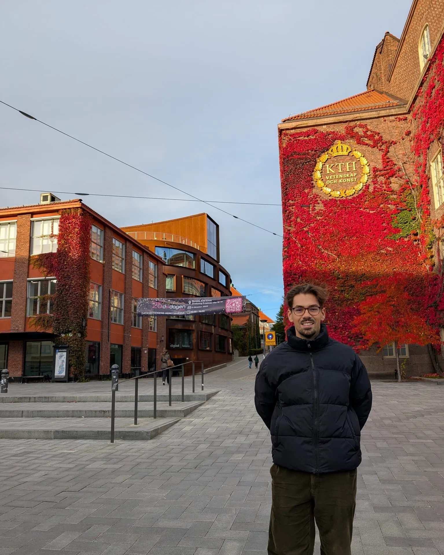 Leandro at KTH campus, Stockholm
